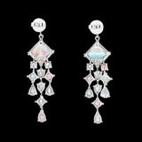 Rose Asscher Drop Earrings, Earring, Anabela Chan Joaillerie - Fine jewelry with laboratory grown and created gemstones hand-crafted in the United Kingdom. Anabela Chan Joaillerie is the first fine jewellery brand in the world to champion laboratory-grown and created gemstones with high jewellery design, artisanal craftsmanship and a focus on ethical and sustainable innovations.