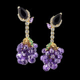 Blackberry Earrings, Earring, Anabela Chan Joaillerie - Fine jewelry with laboratory grown and created gemstones hand-crafted in the United Kingdom. Anabela Chan Joaillerie is the first fine jewellery brand in the world to champion laboratory-grown and created gemstones with high jewellery design, artisanal craftsmanship and a focus on ethical and sustainable innovations.