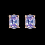 Lilac Cushion Wing Studs