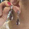 Mini Quartz Papillon Earrings