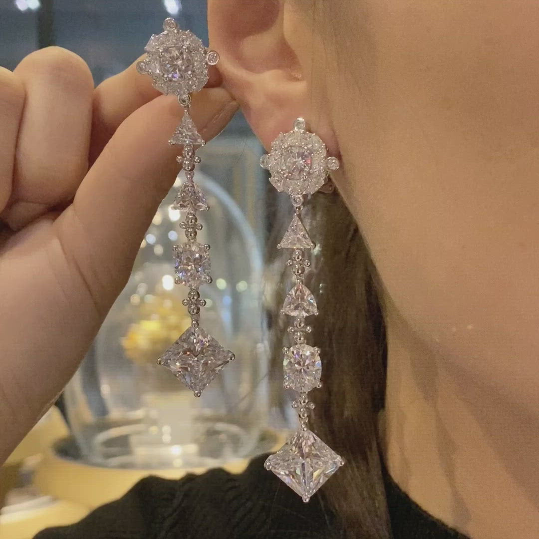 Diamond Tropical Drop Earrings