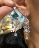 Rose Asscher Drop Earrings