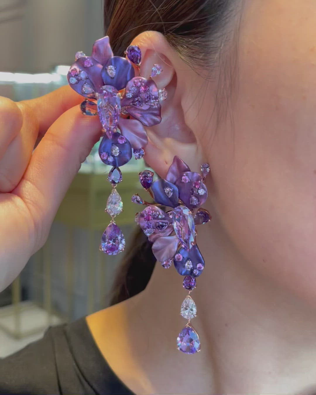 Lavender Ariel Earrings