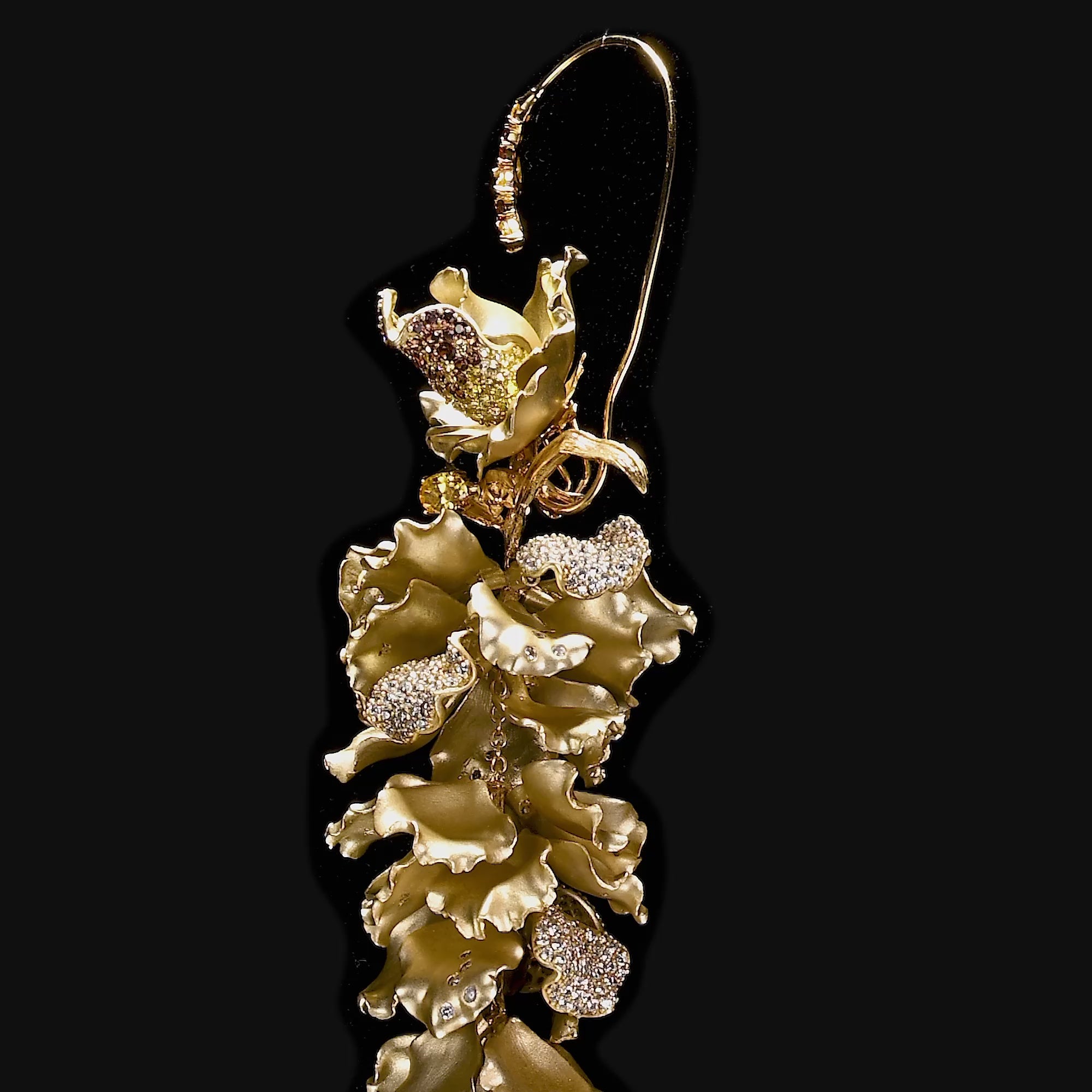 Golden Wisteria Earrings