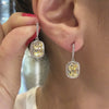 Comet Canary Diamond Earrings