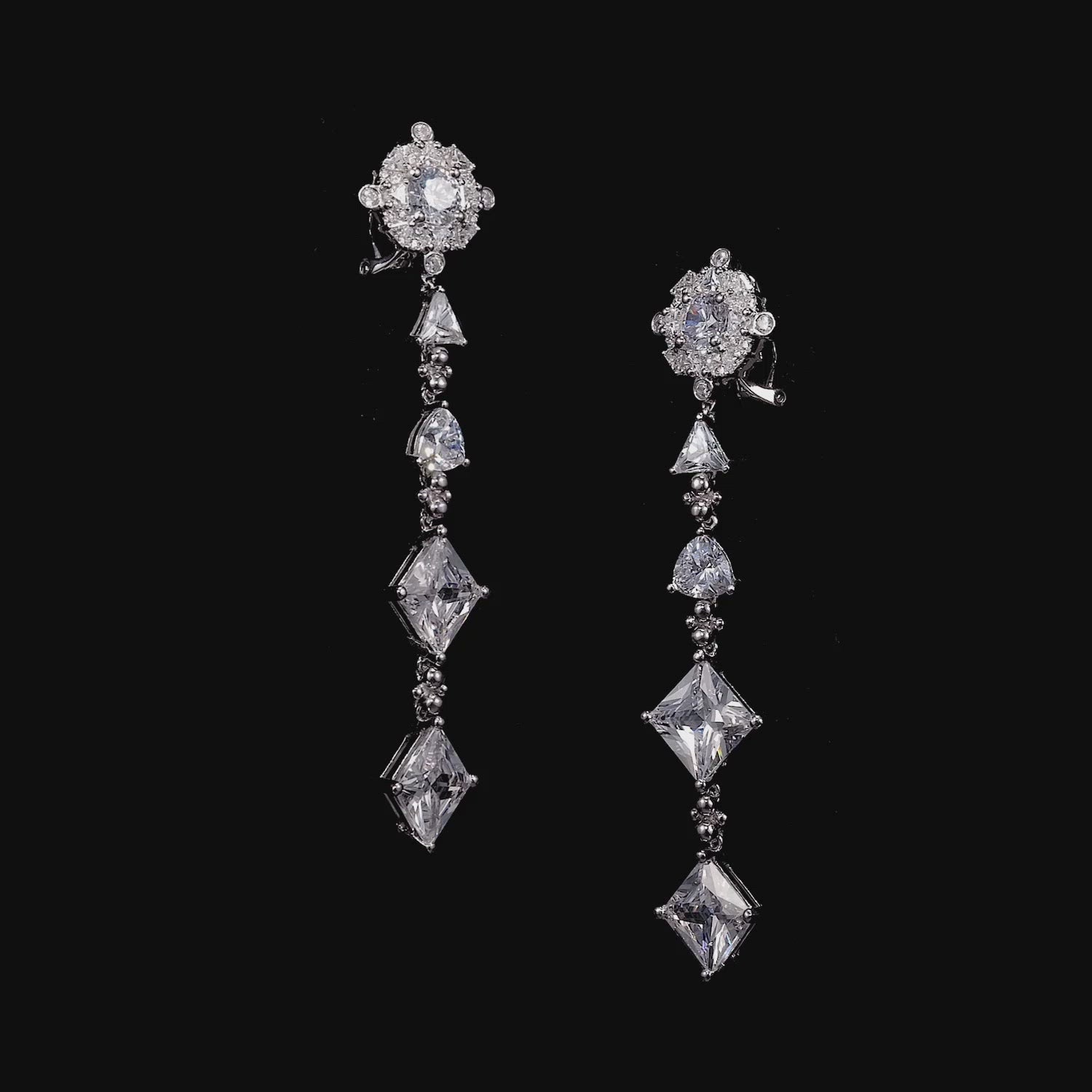 Diamond Tropical Drop Earrings