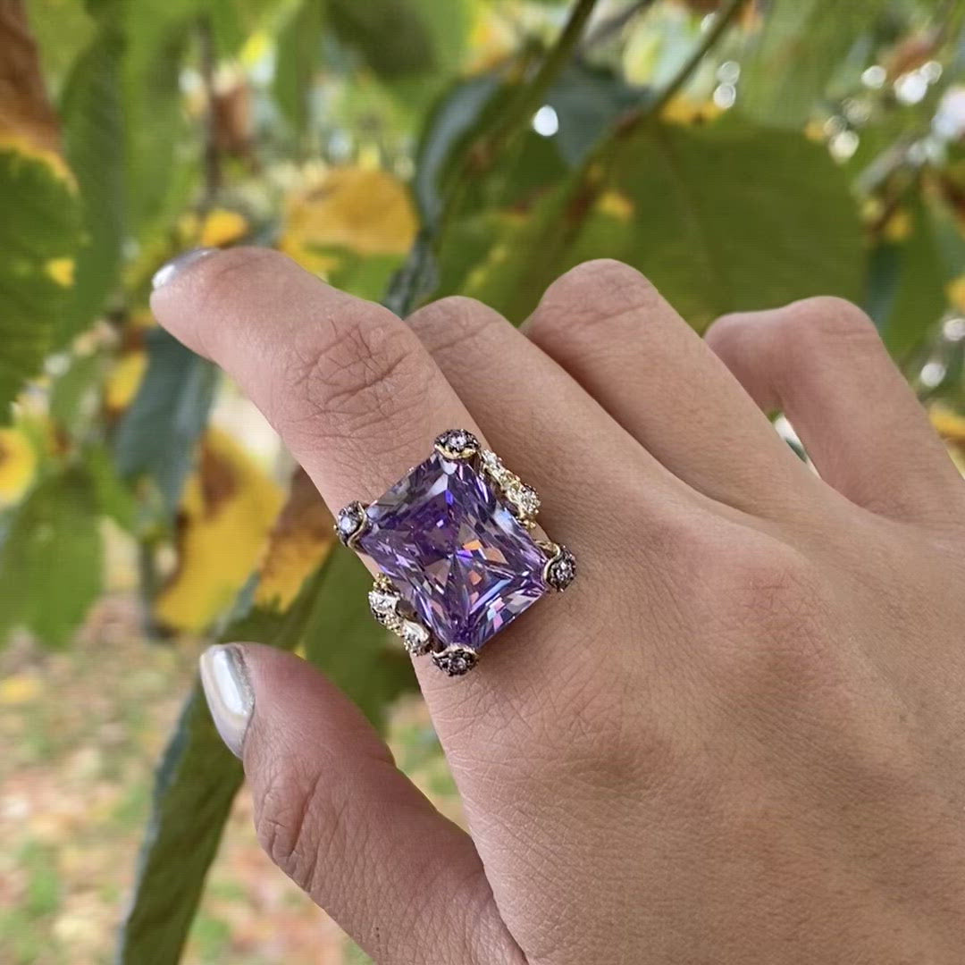 Lilac Cinderella Ring