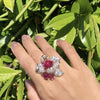 Ruby Blossom Ring