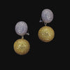 Diamond Canary Bauble Earrings