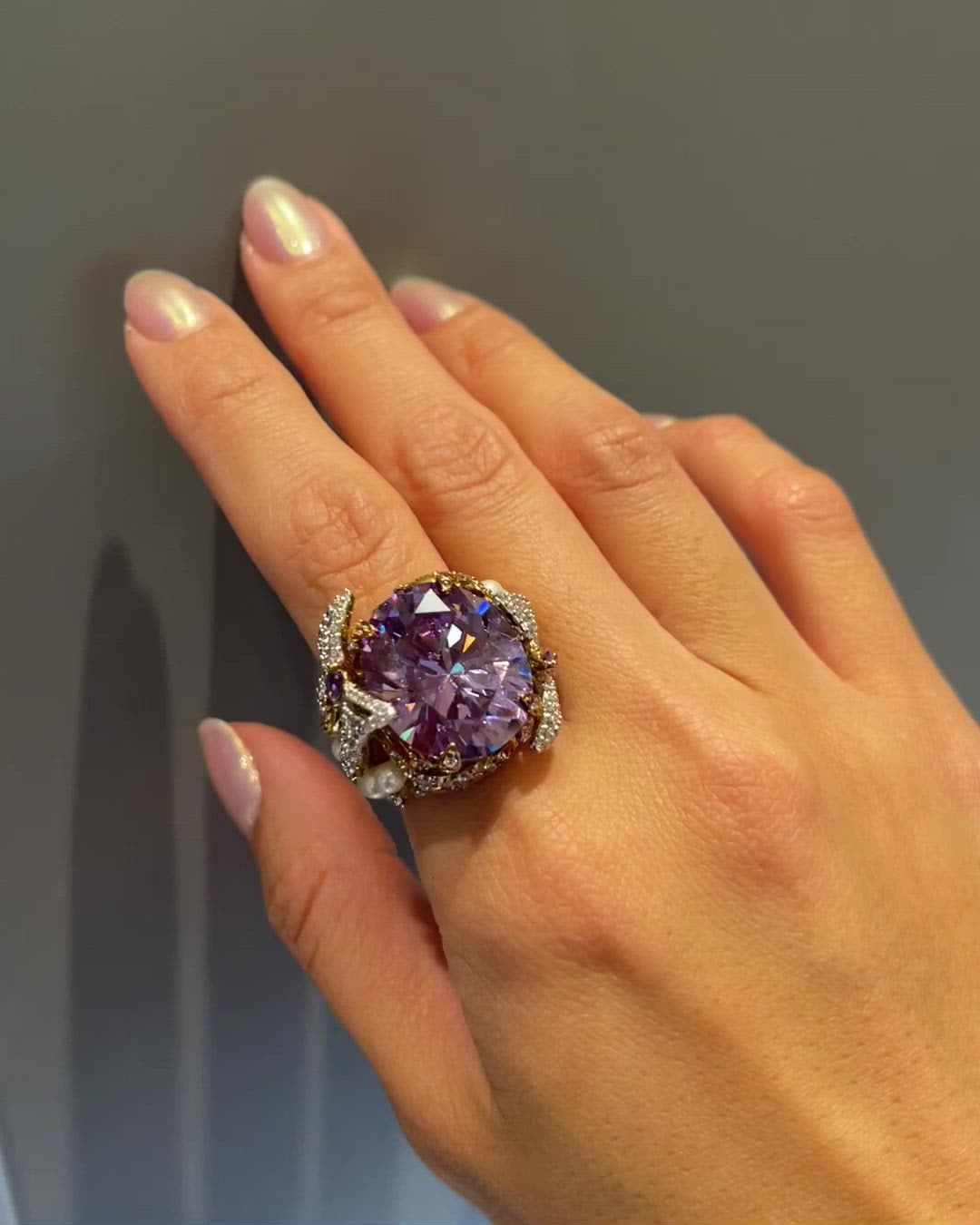 Lilac Swallowtail Ring