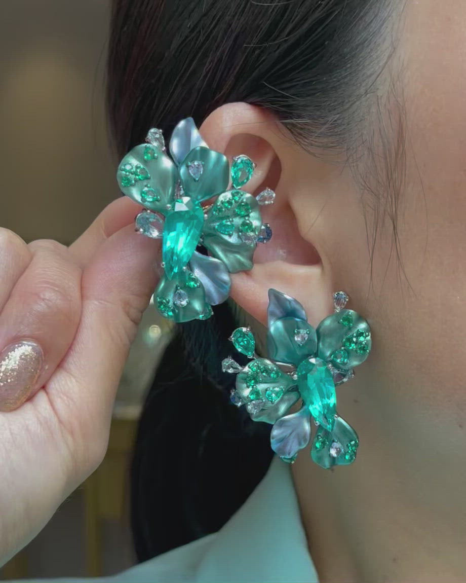 Paraiba Ariel Bloom Earrings