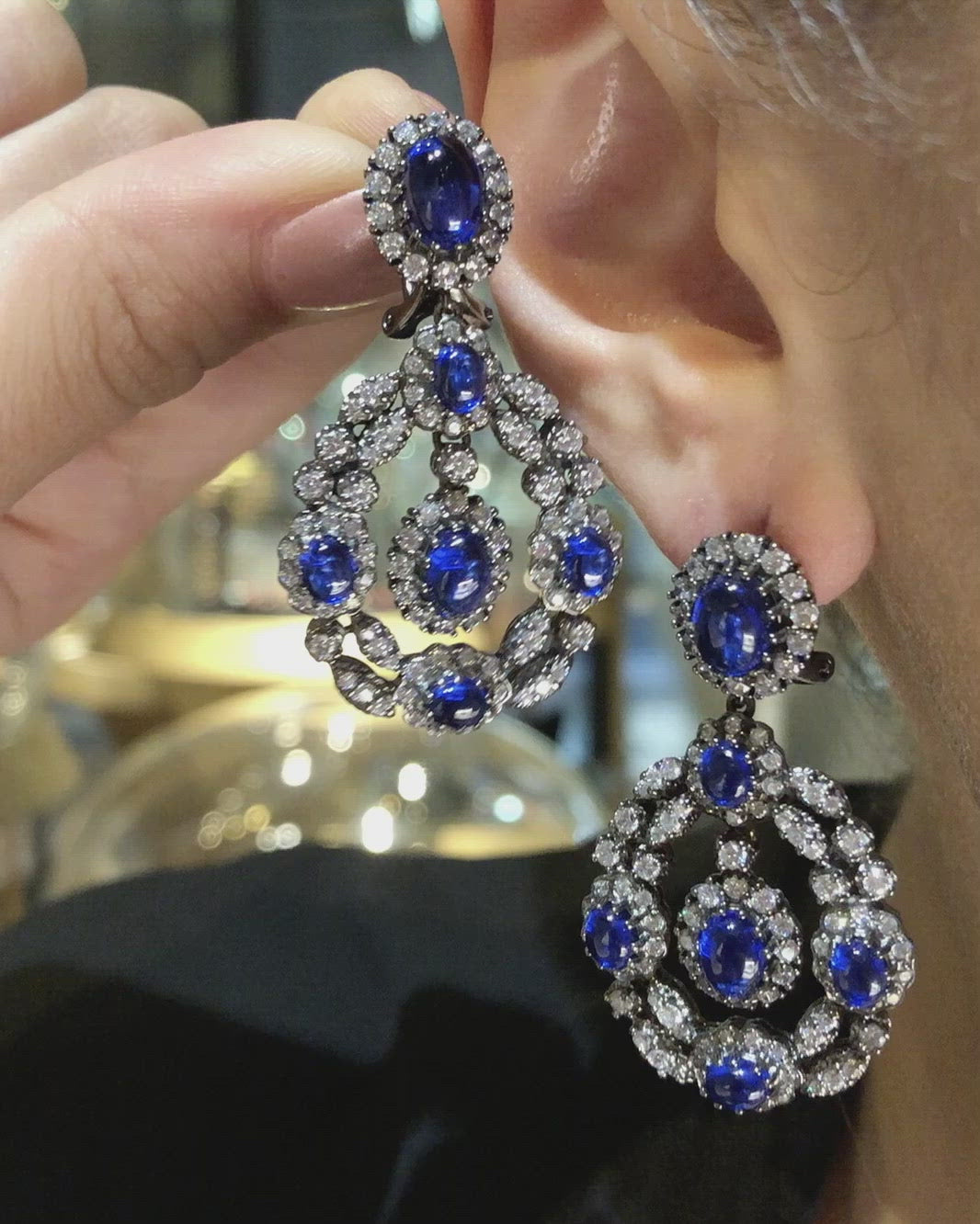 Treasure Sapphire Earrings