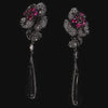 Fuchsia Bloomingdale Shard Earrings