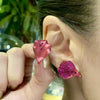 Ruby Petal Studs