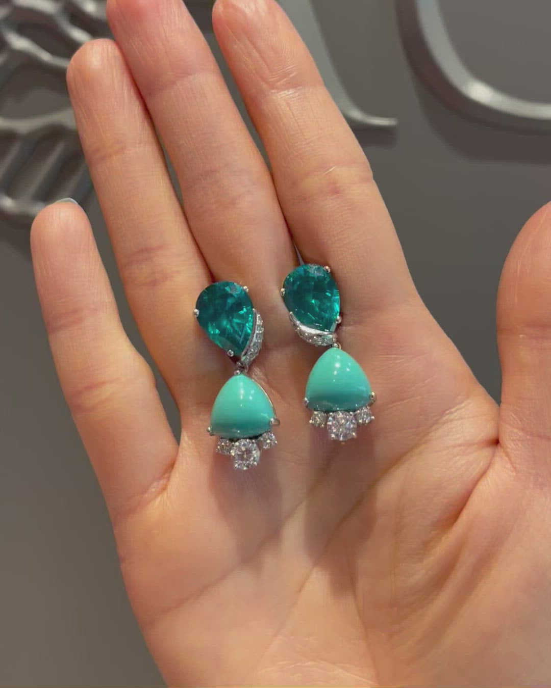 Paraiba Berry Earrings