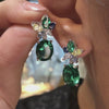 Emerald Lily Earrings