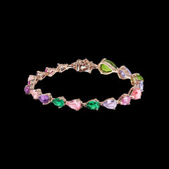 Candy Nova Bracelet, Bracelet, Anabela Chan Joaillerie - Fine jewelry with laboratory grown and created gemstones hand-crafted in the United Kingdom. Anabela Chan Joaillerie is the first fine jewellery brand in the world to champion laboratory-grown and created gemstones with high jewellery design, artisanal craftsmanship and a focus on ethical and sustainable innovations.