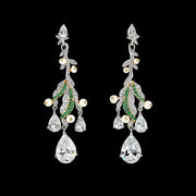 Diamond Lily of the Valley Earrings