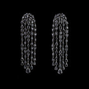 Black Diamond Cascade Earrings