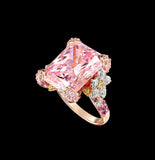 Pale Rose Cinderella Ring, Ring, English Garden, Anabela Chan Joaillerie - Fine jewelry with laboratory grown and created gemstones hand-crafted in the United Kingdom. Anabela Chan Joaillerie is the first fine jewellery brand in the world to champion laboratory-grown and created gemstones with high jewellery design, artisanal craftsmanship and a focus on ethical and sustainable innovations.